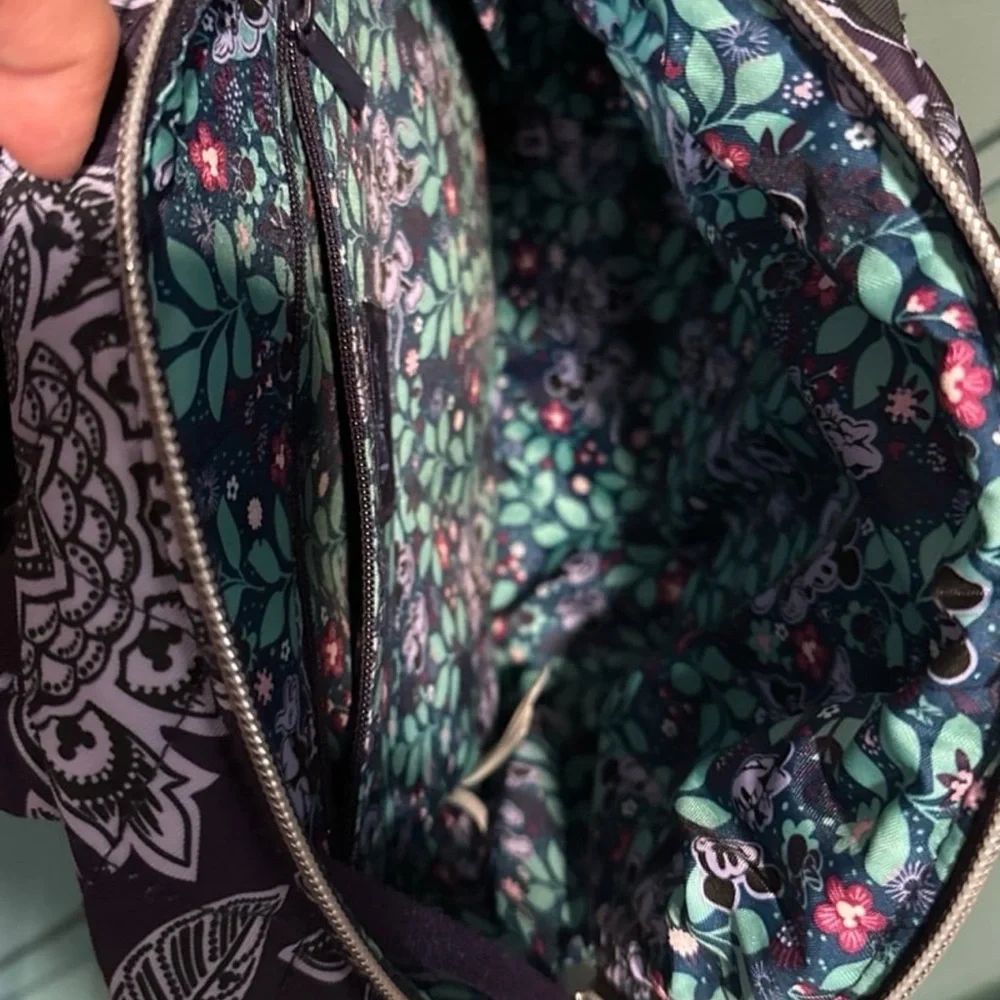 Vera Bradley Convertible Small Backpack Mickey & Minnie’s Flirty Floral Tonal